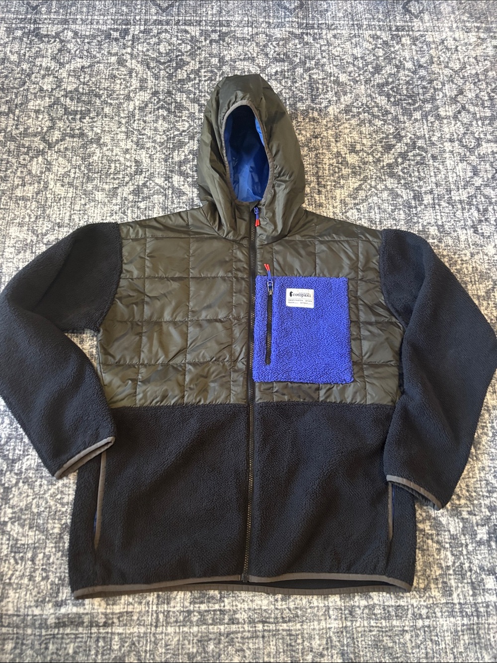 Cotopaxi Men’s Trico Hybrid Hooded Jacket - medium - black/blue